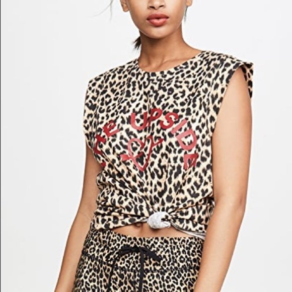 Anthro The Upside Leo Love Leopard Muscle Tank - Picture 3 of 7